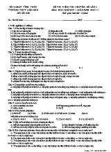 Đề thi kiểm tra chuyên đề lần 4 môn Sinh học Lớp 11 - Mã đề 628 - Năm học 2018-2019 - Trường THPT Liễn Sơn